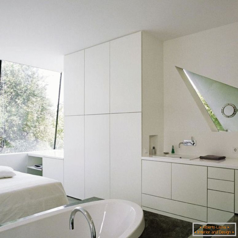 zábavný-minimalistický-interiér-design-tumblr-in-jiní-inspirace-koupelna-dekorace-od-domů-návrháři-galerie-s-bílá schéma-oválné-vana-také-chrom-baterie- 915x915