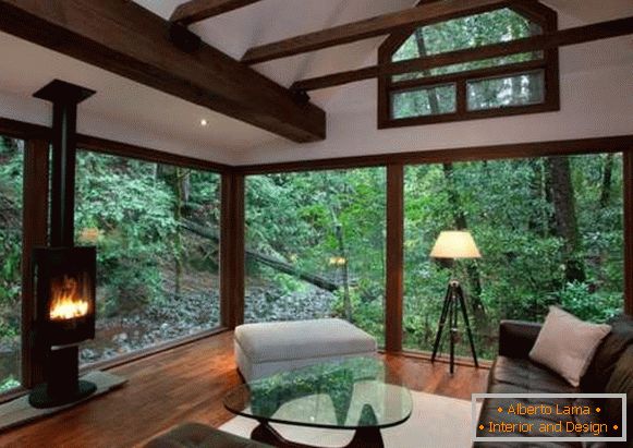 Interiérový design venkovského domu - fotografické místnosti v ekologickém stylu