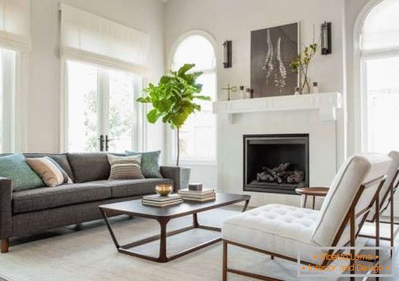 Interiérový design domu - foto obývacího pokoje ve stylu eko