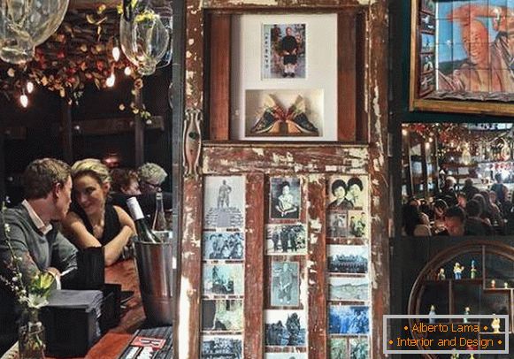 Dekorace a dekorace barové kavárny - fotografie Mamasan