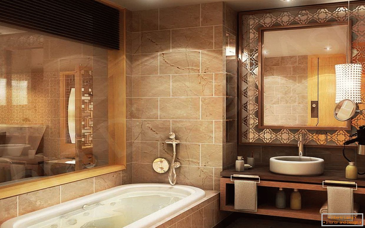 Oriental koupelna dekor