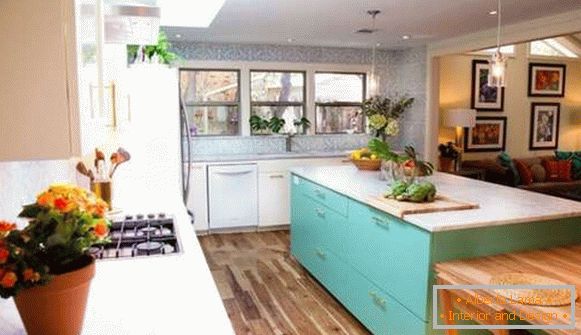 design kuchyně a obývacího pokoje v jednom pokoji, foto 23