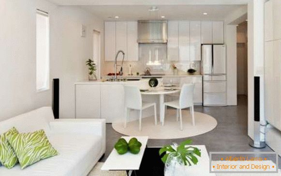 kuchyňský design obývacího pokoje v moderním stylu, foto 27