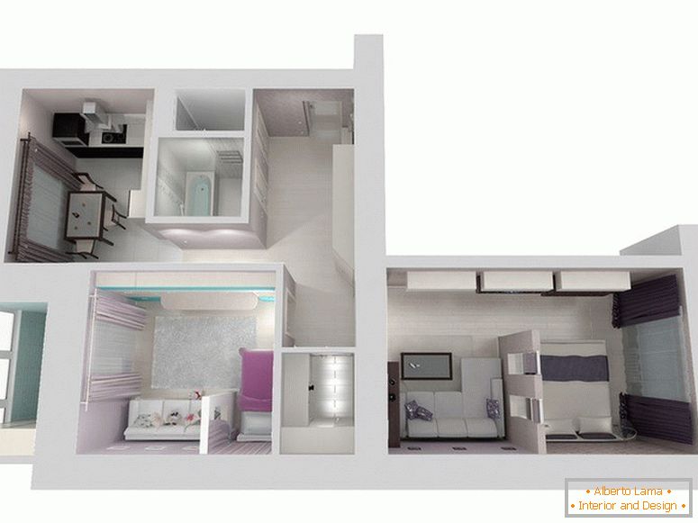Projektový projekt malého bytu