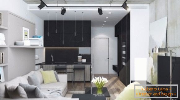 Stylový designový apartmán s rozlohou 30 m² v půdním stylu