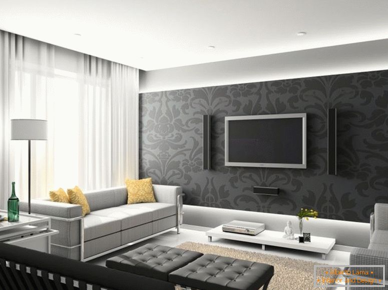 18015-šedo-bílý obývací pokoj