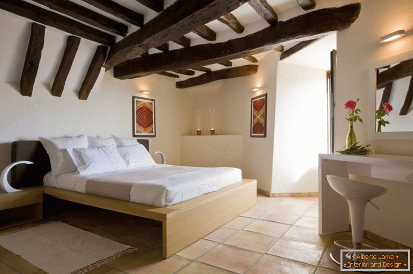 Návrh ložnice ve stylu Provence