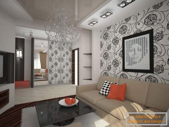 Design malého bytu v Chrushchevce v moderním stylu