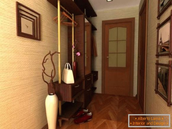 Moderní design malých místností v bytě - vstupní chodba a chodba