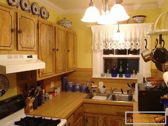 Venkovní design malých kuchyní pro malé byty