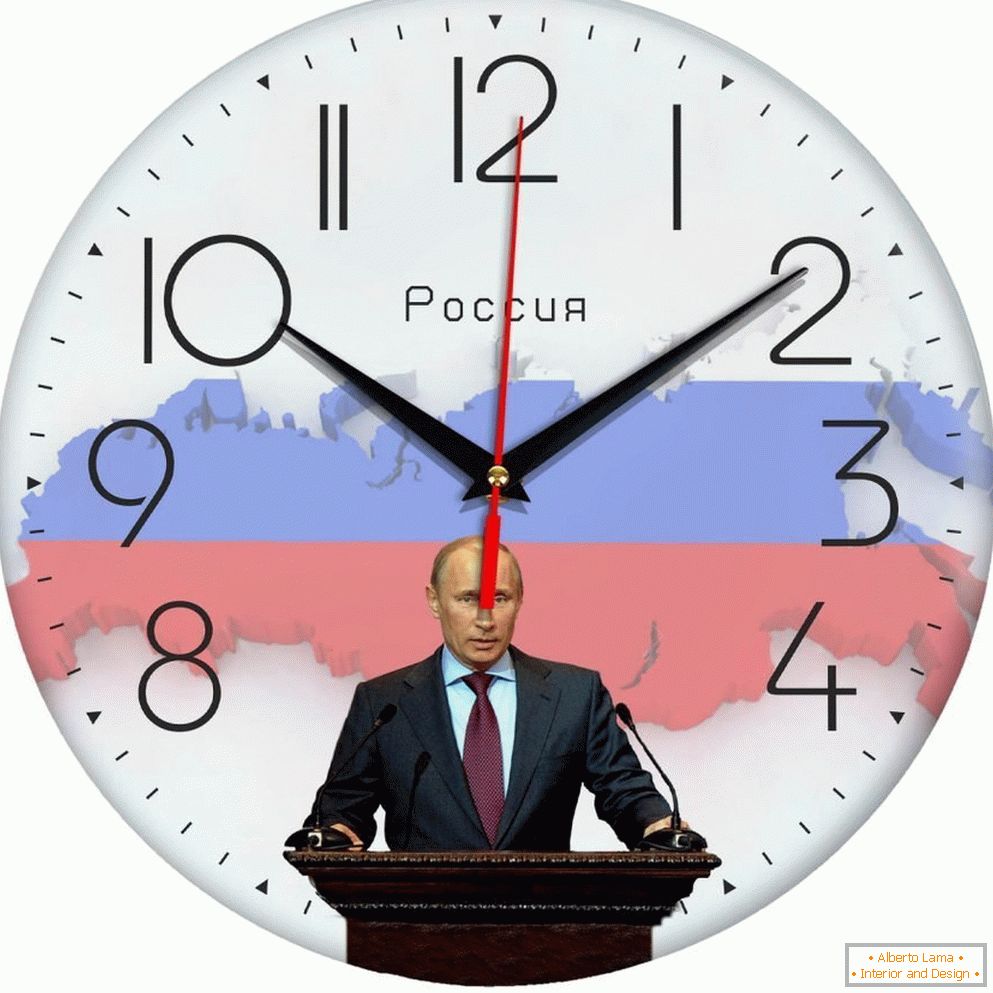 Putin na hodinkách