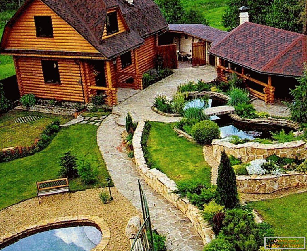Venkovský dům s rybníky