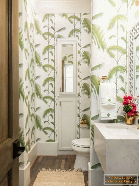 Krásné WC design - foto moderní nápady 2017 tapeta