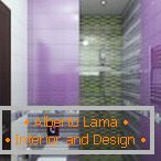 Lilac v designu koupelny