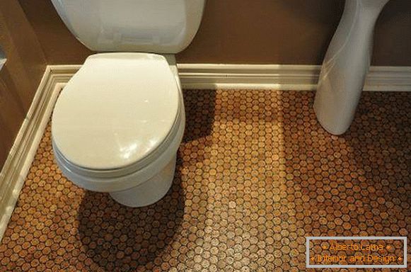 Návrh koupelny s korkovými podlahami