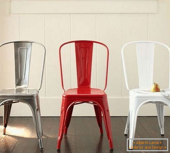 designové kovové židle, foto 42