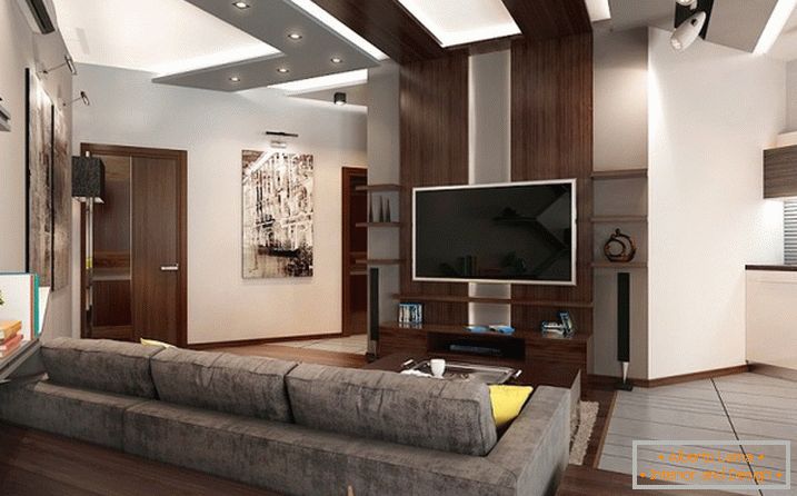 Elegantní minimalismus v přísném interiéru bytu