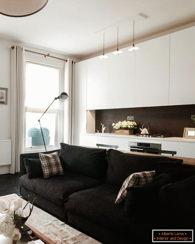 Kuchyňský apartmán-studio v moderním stylu