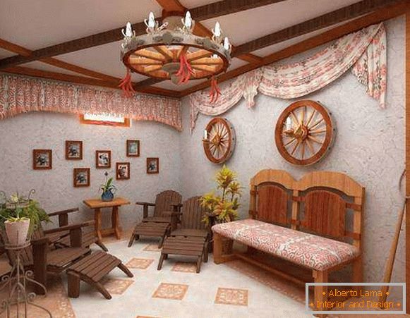 Ukrajinský interiér - etnický styl v soukromém domě