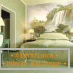 Laminátový interiér ložnice