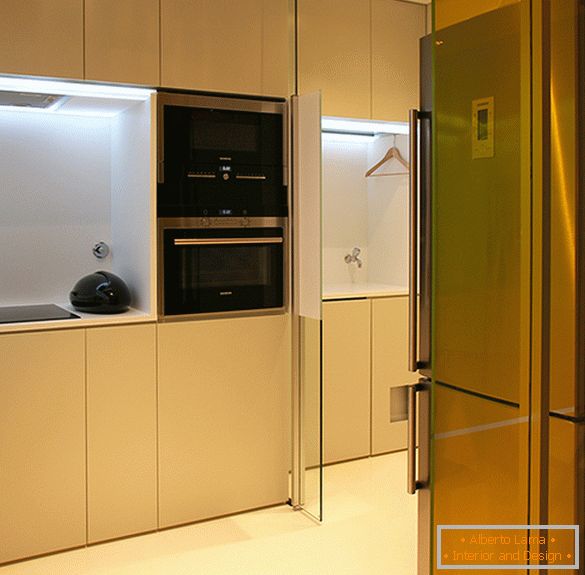 Futuristický styl v interiéru кухни