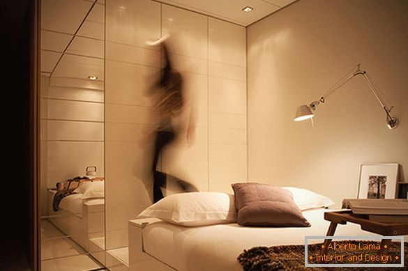 Futuristický styl v interiéru спальни