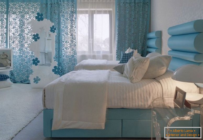 modrá-ložnice-barevné a bílé-koberce-design-v-moderní-luxusní-sny-dům-design-by-shh