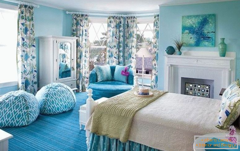 Byt Obývací pokoj Nástěnné zdobení nápady Tapeta dům v nejvíce úžasný byt ložnice modrá pro Home - Man 17