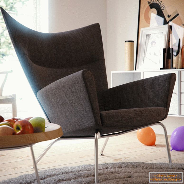 šedo-obývací pokoj-židle-židle-moderní-židle-pro-obývací pokoj-fotografie