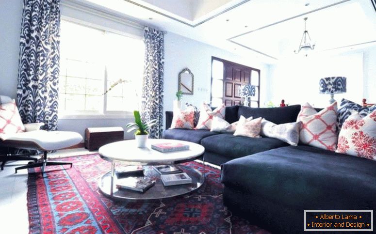 perské koberce - vytvořit-a-klasický-moderní-obývací pokoj