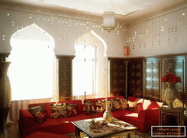 Interiér marockého stylu