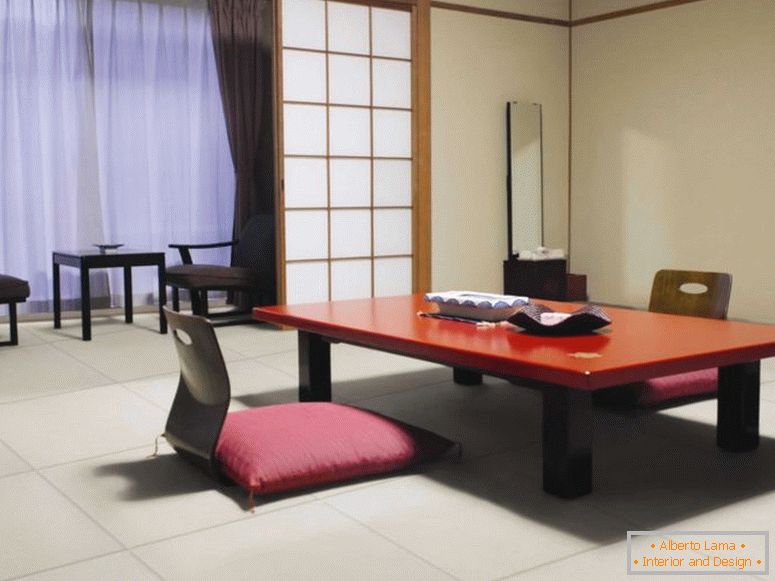 Obývací pokoj v japonském stylu