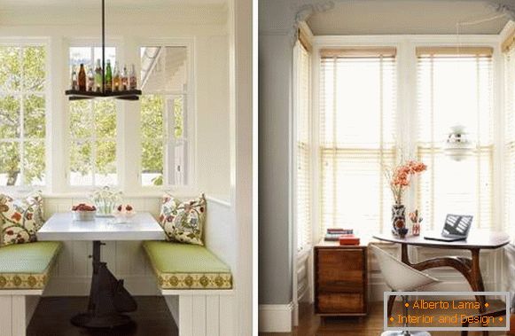 Malá kuchyně s bay window - vnitřní fotografie