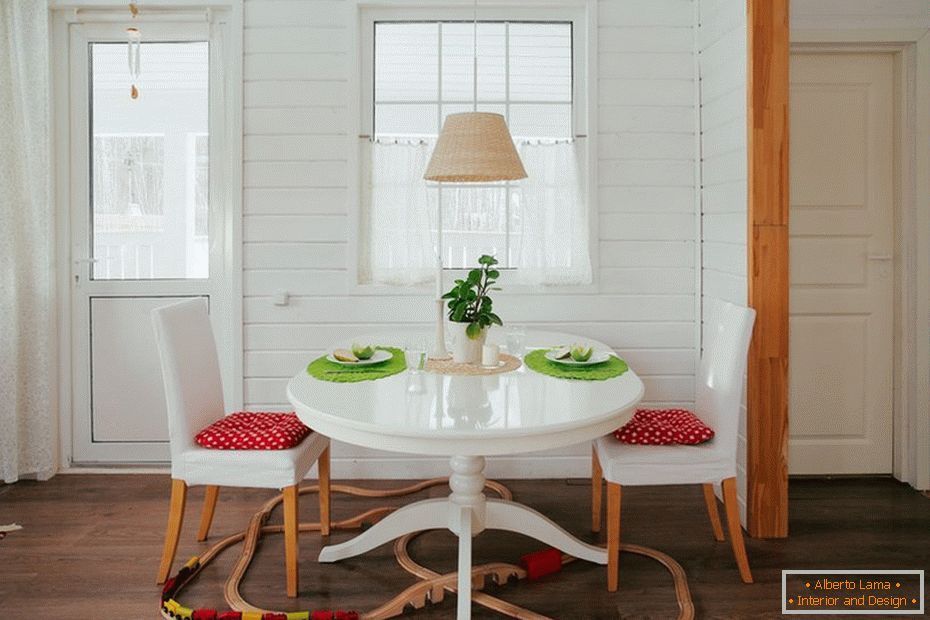 Skandinávský styl в интерьере дома из бруса