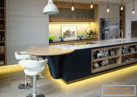 Moderní styl interiéru - fotografie kuchyně v domě