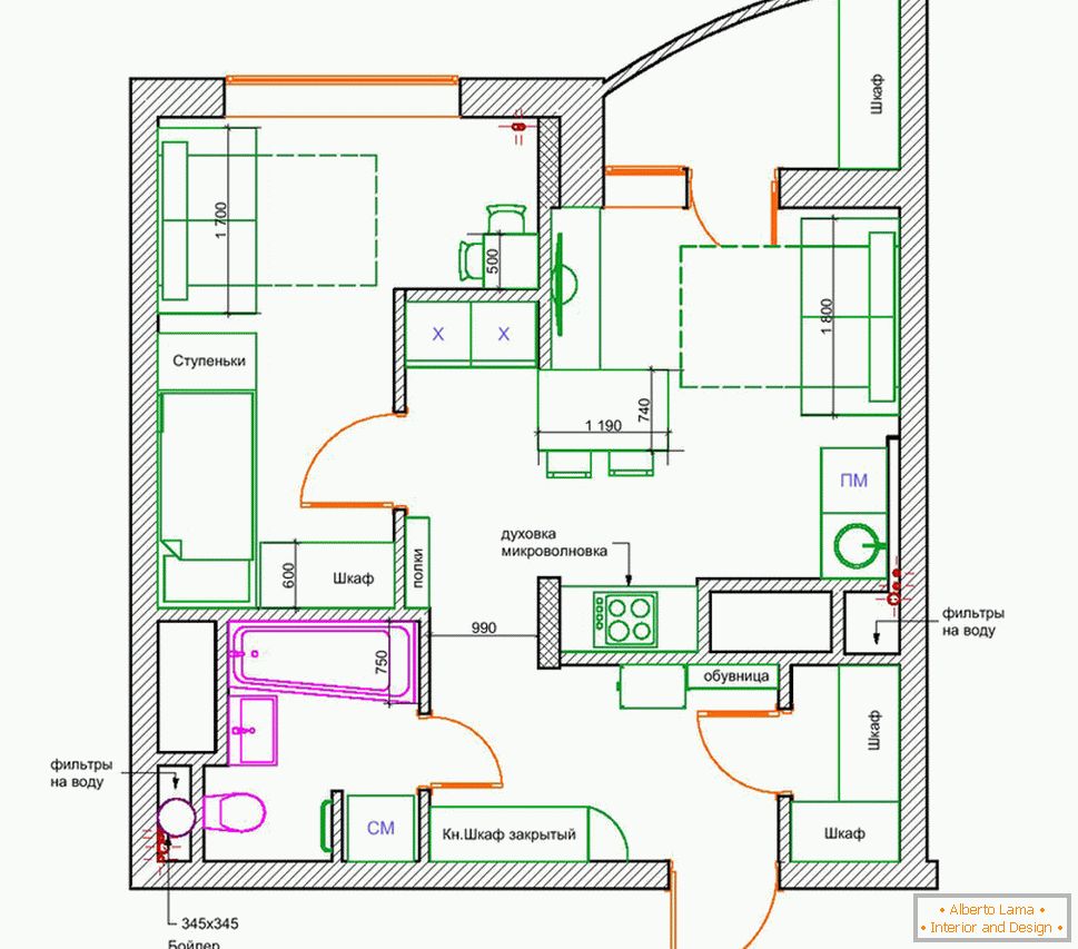 Dispozice bytu je menší než 50 m2