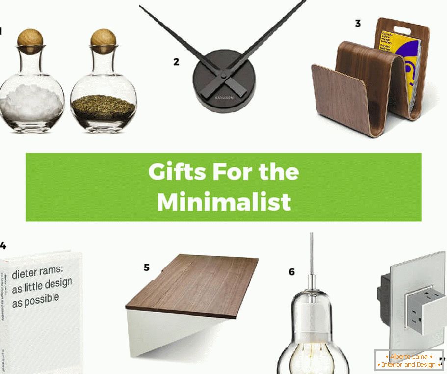 Zajímavé myšlenky dárků ve stylu minimalismu