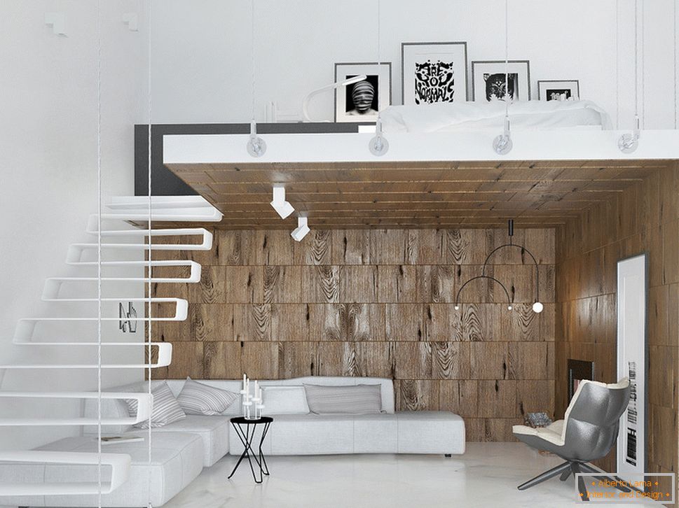 Studiový apartmán v minimalistickém stylu
