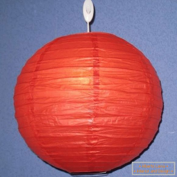 Čínská lampa z papíru - jak si vyrobit vlastní ruce