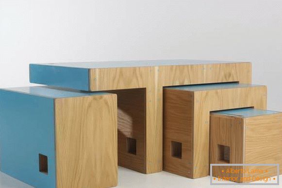 Skládací dřevěný nábytek