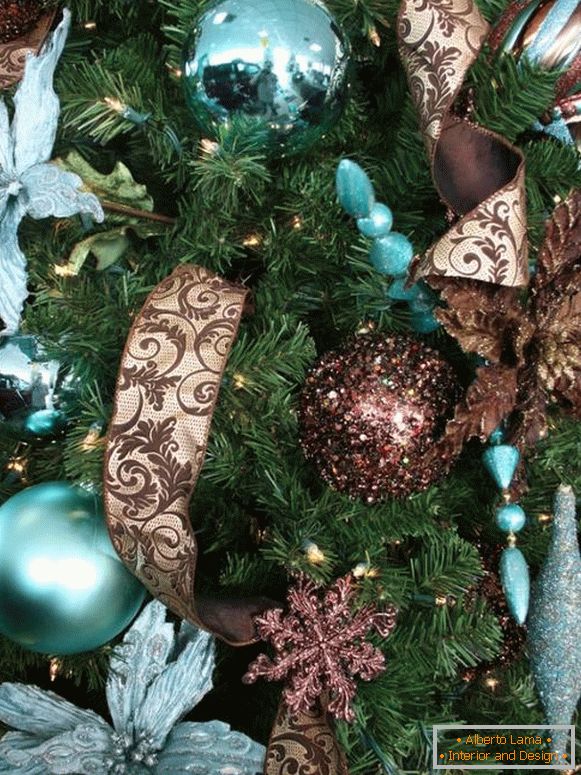 Módní dekorace vánočního stromu