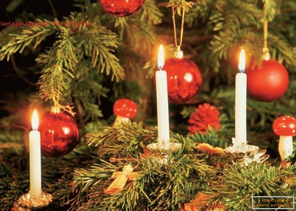 Svíčky na vánoční stromeček