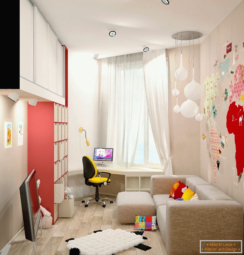 Krásný design malého dětského pokoje