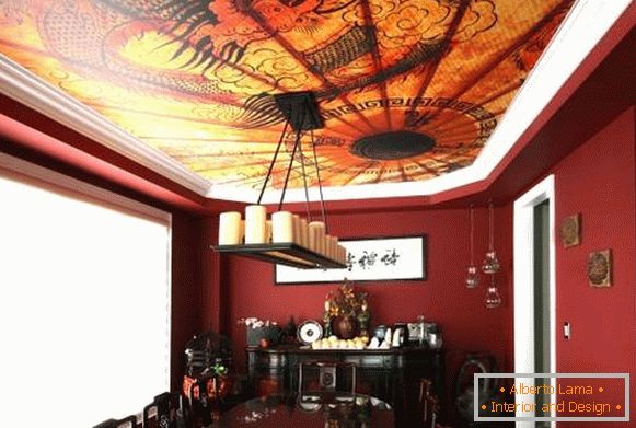 Designové stropní stropy v myšlenkách čínského stylu 2016
