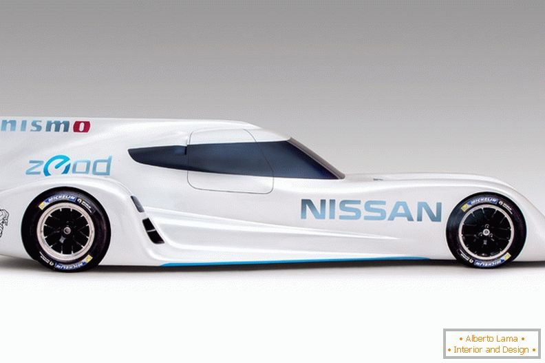 Koncept závodního elektrického vozu ZEOD RC od společnosti Nissan