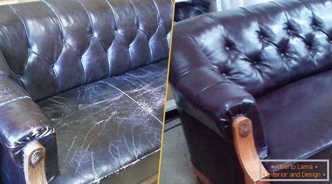 Ohýbání čalouněného nábytku před a po, foto 11
