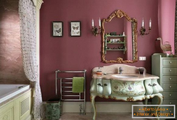 Krásná koupelna - fotografický design ve stylu Provence