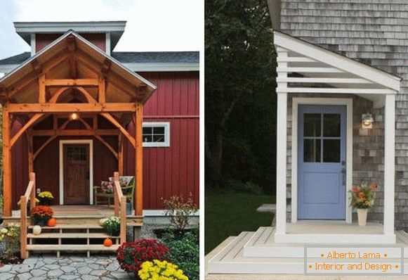 Dřevěná veranda na dům - možnosti a fotky