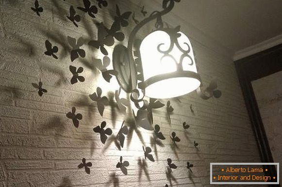 Zajímavé nápady na dům s vlastními rukama - fotografie vlastní lampy na zdi
