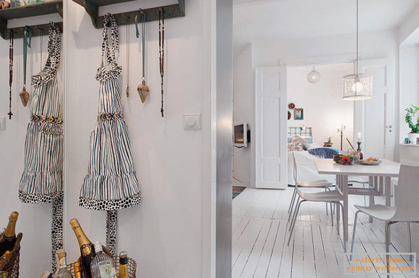 Původní malý byt o rozloze 34 m2 ve Švédsku